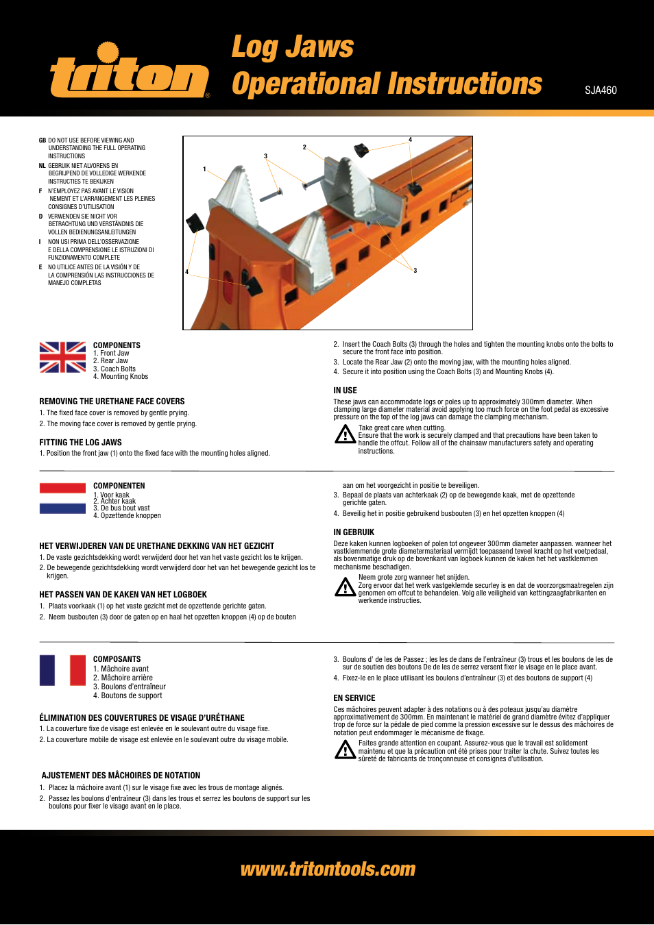 Triton SJA 460 User Manual | 2 pages