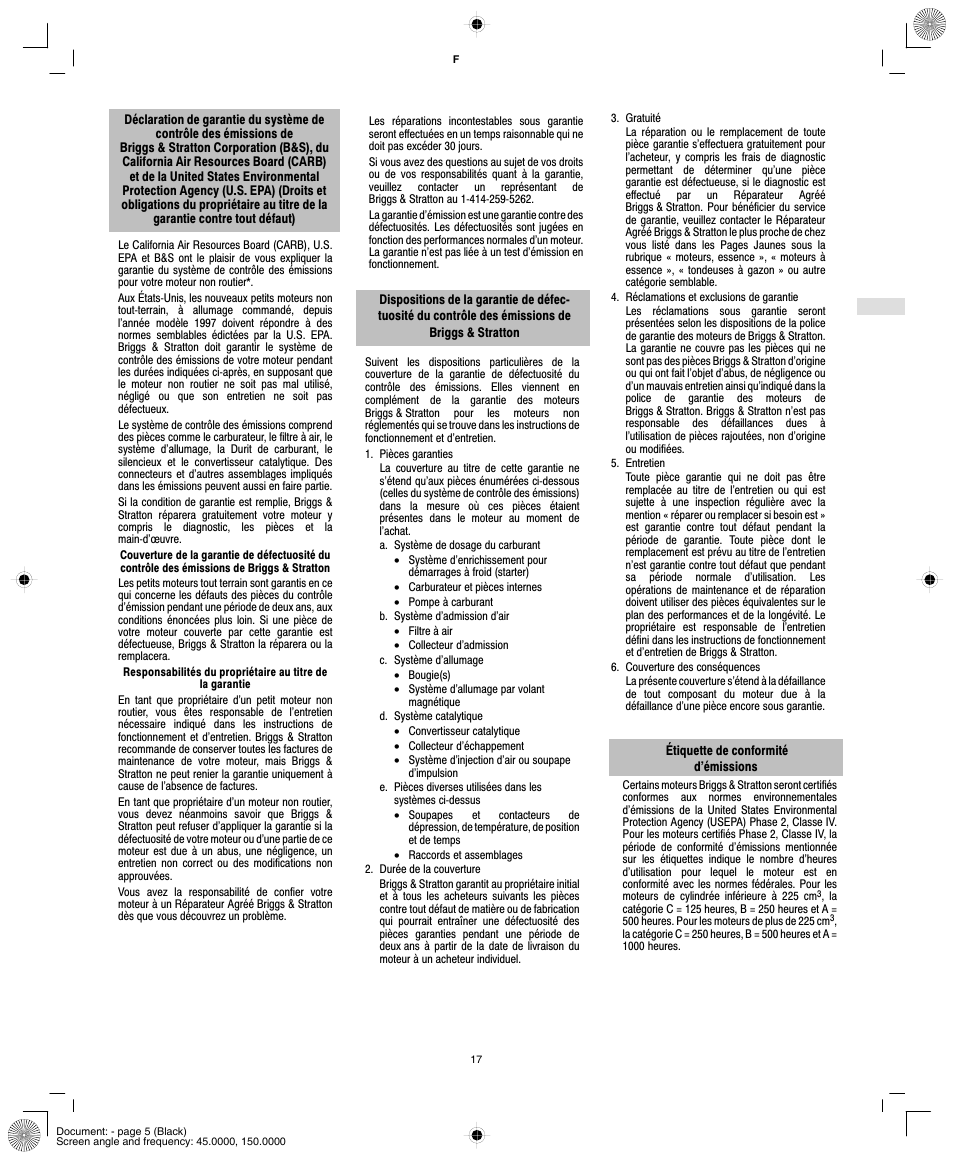 Briggs & Stratton 84100 User Manual | Page 19 / 24