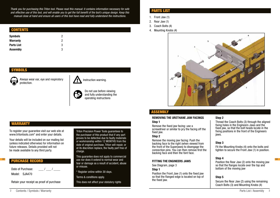 Triton SJA 470 User Manual | Page 2 / 7