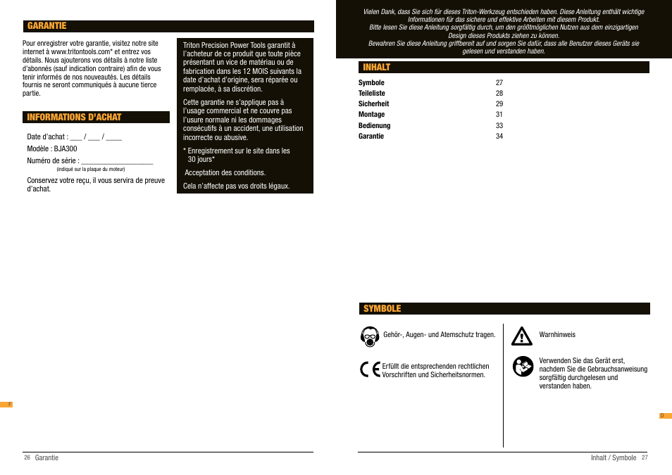 Triton BJA 300 User Manual | Page 14 / 26
