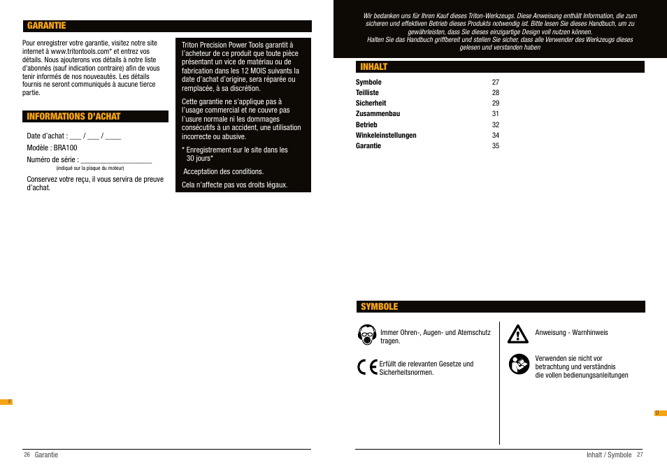 Triton BRA 100 User Manual | Page 14 / 26