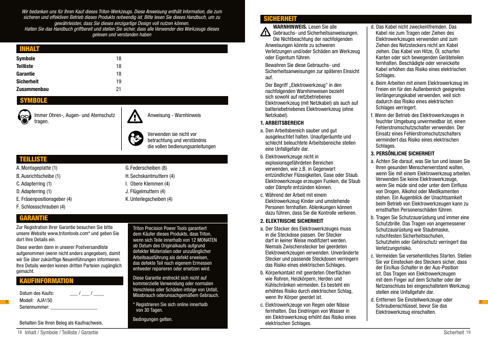 Triton AJA 150 User Manual | Page 10 / 17