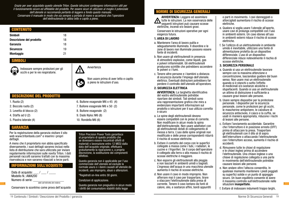 Triton AWA 200 User Manual | Page 10 / 15