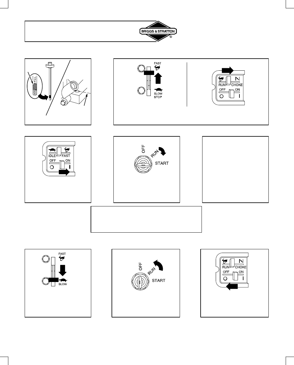 Starting and stopping, Electric (key) starter (if equipped) | Briggs & Stratton 133200 User Manual | Page 10 / 20