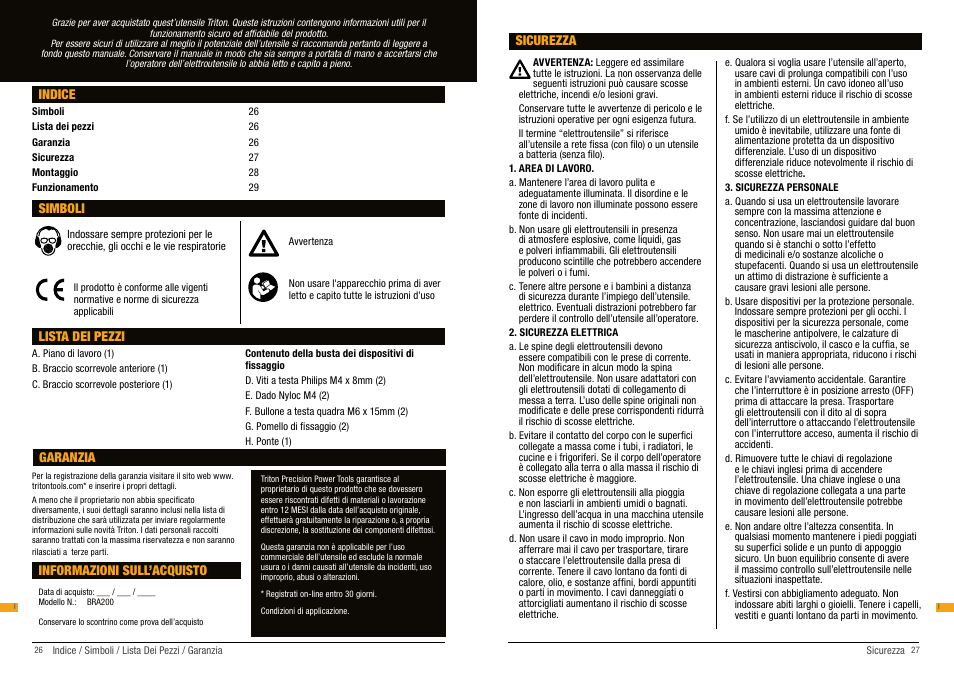 Triton BRA 200 User Manual | Page 14 / 20