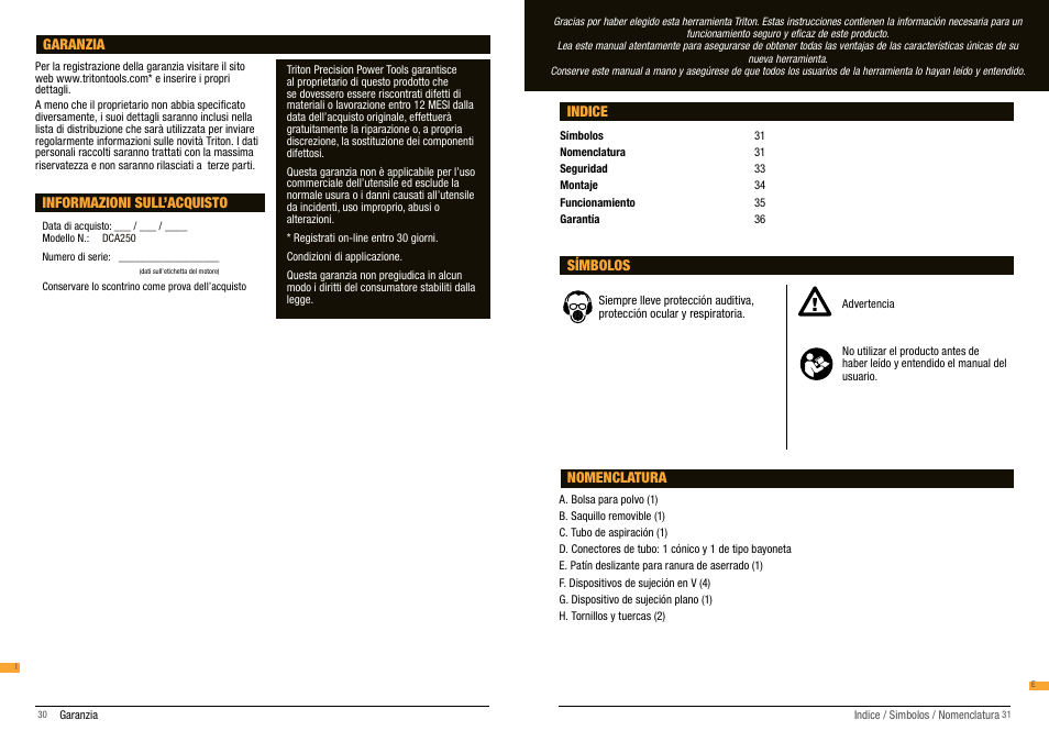 Triton DCA 250 User Manual | Page 16 / 19