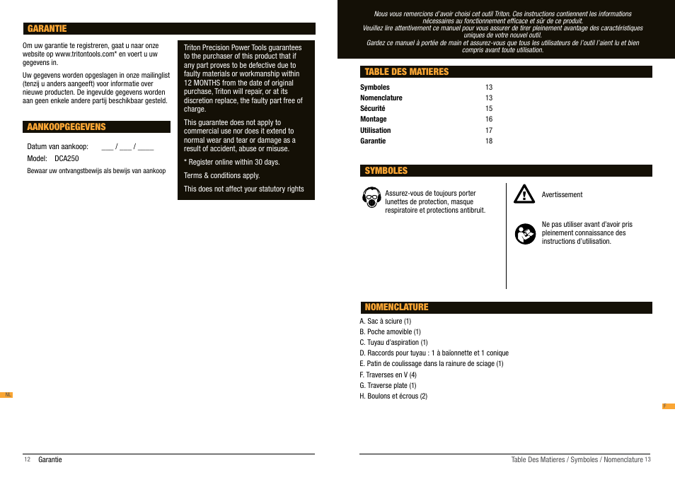 Triton DCA 250 User Manual | Page 7 / 19