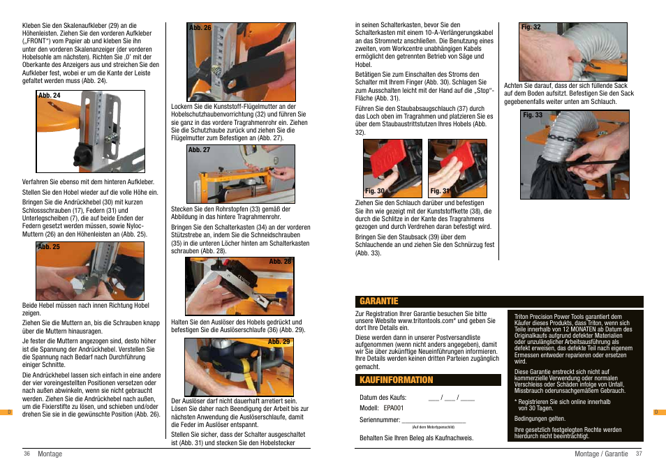 Triton EPA 001 User Manual | Page 19 / 28