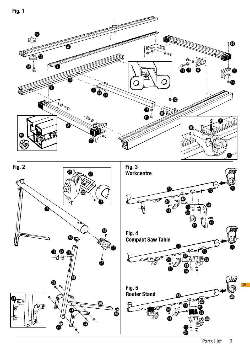 Parts list | Triton ETA 100 User Manual | Page 3 / 14