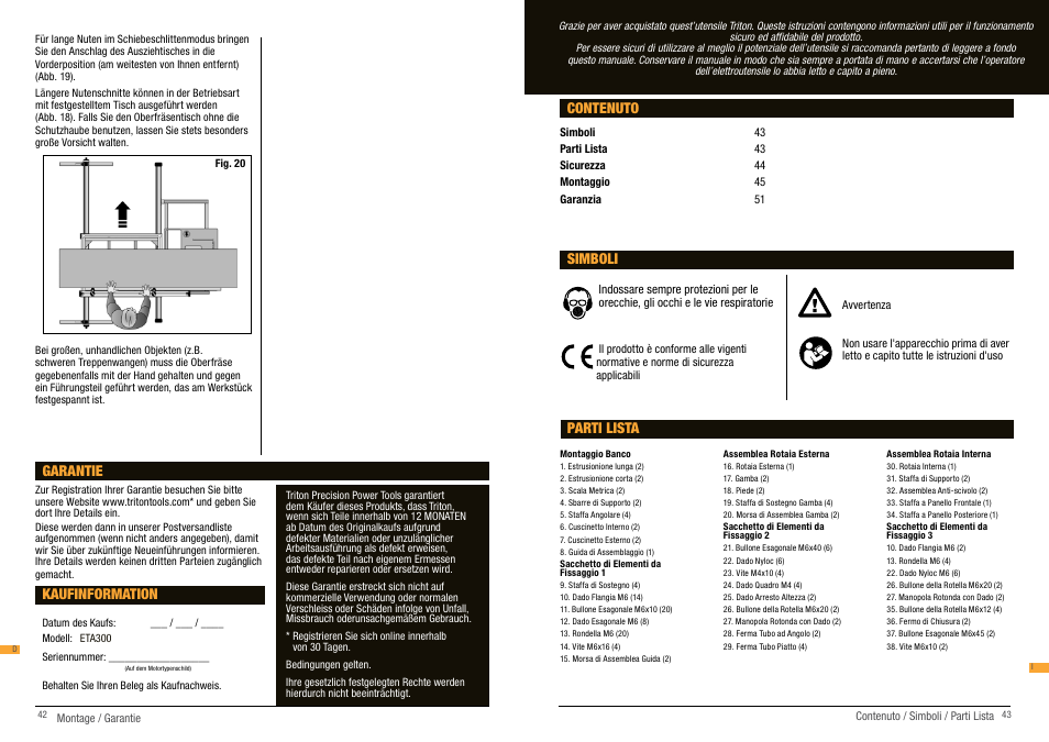 Triton ETA 300 User Manual | Page 22 / 31