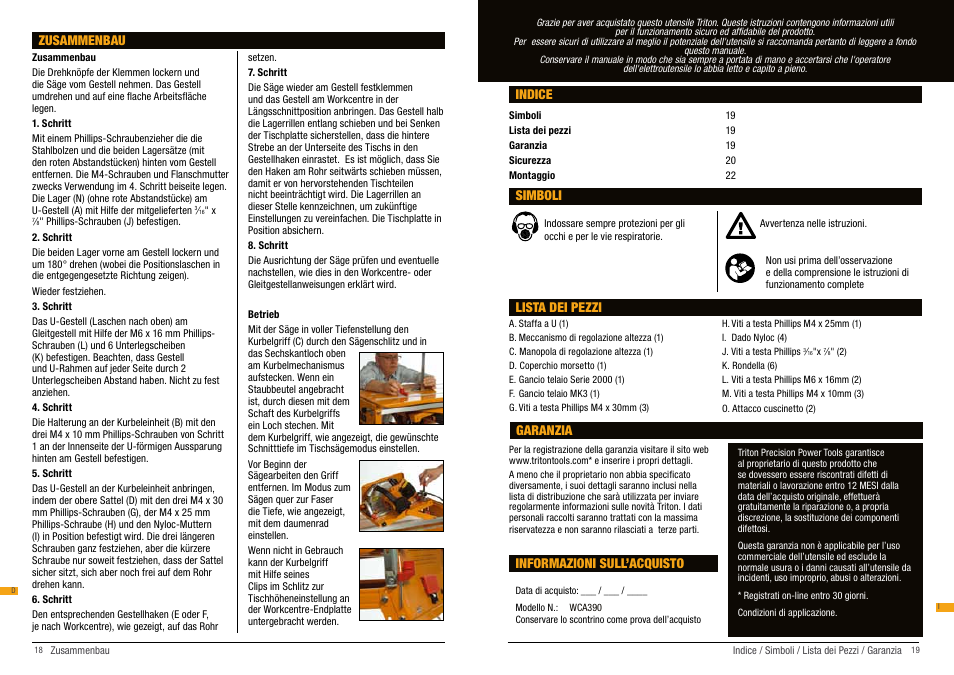 Triton WCA 390 User Manual | Page 10 / 15