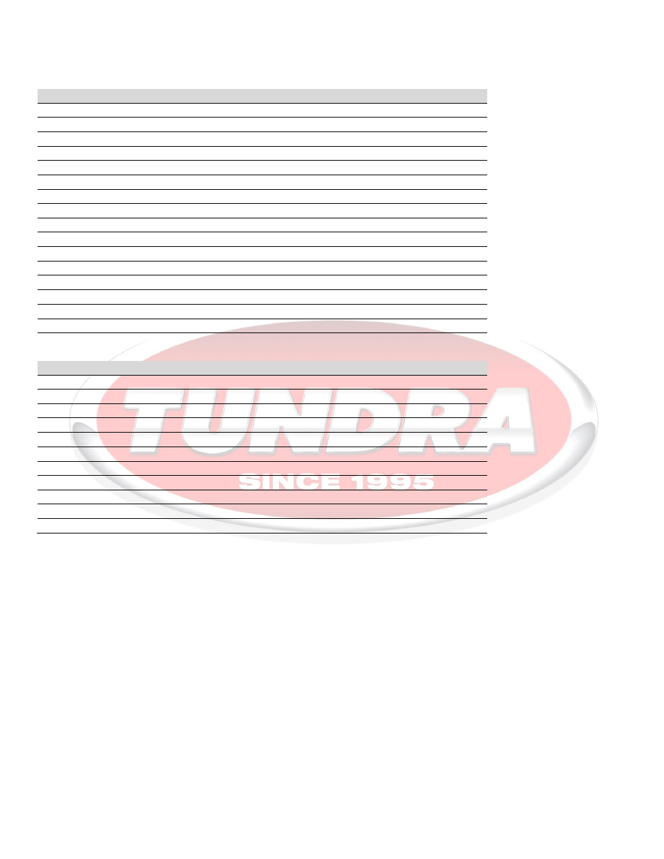 Hdi series | Tundra HDi3000 User Manual | Page 18 / 19