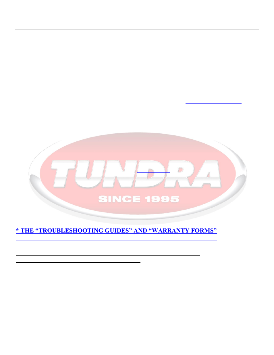 Limited one-year warranty, Steps | Tundra HDi3000 User Manual | Page 19 / 19