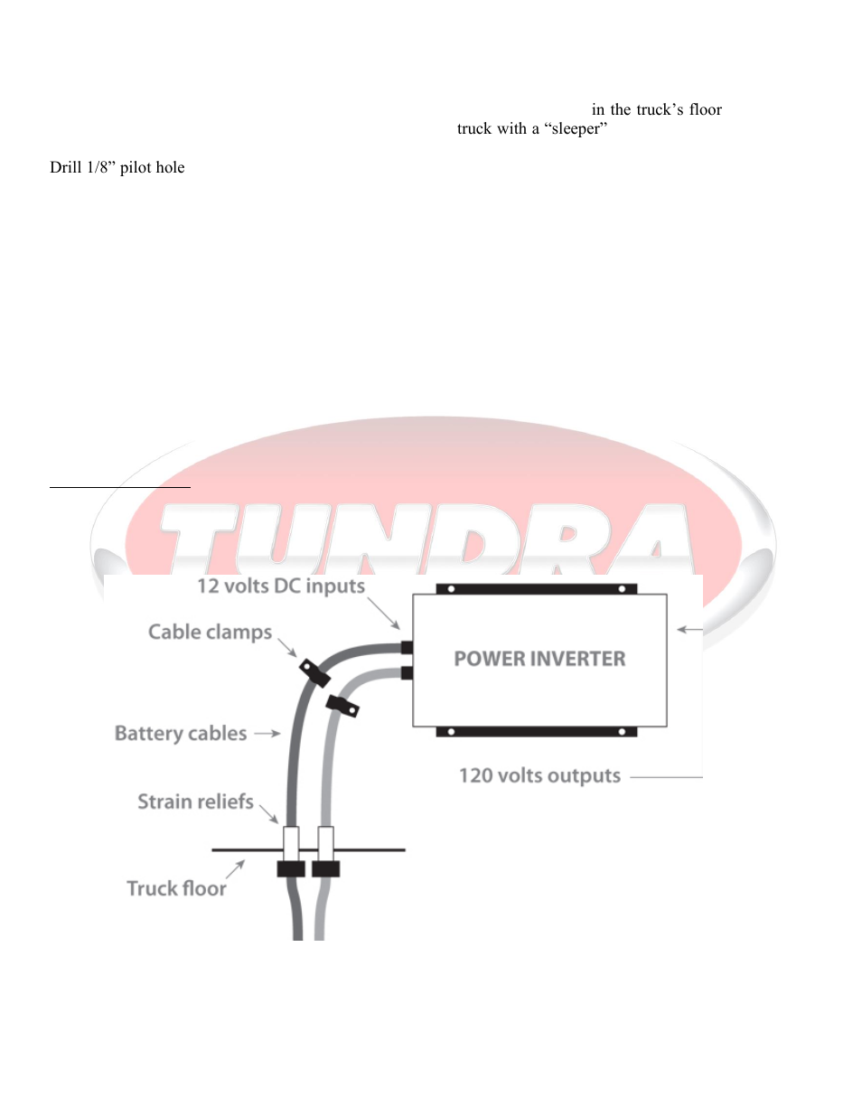 Strain reliefs installation, Ground (not the negative) | Tundra HTS3000(T) User Manual | Page 20 / 29