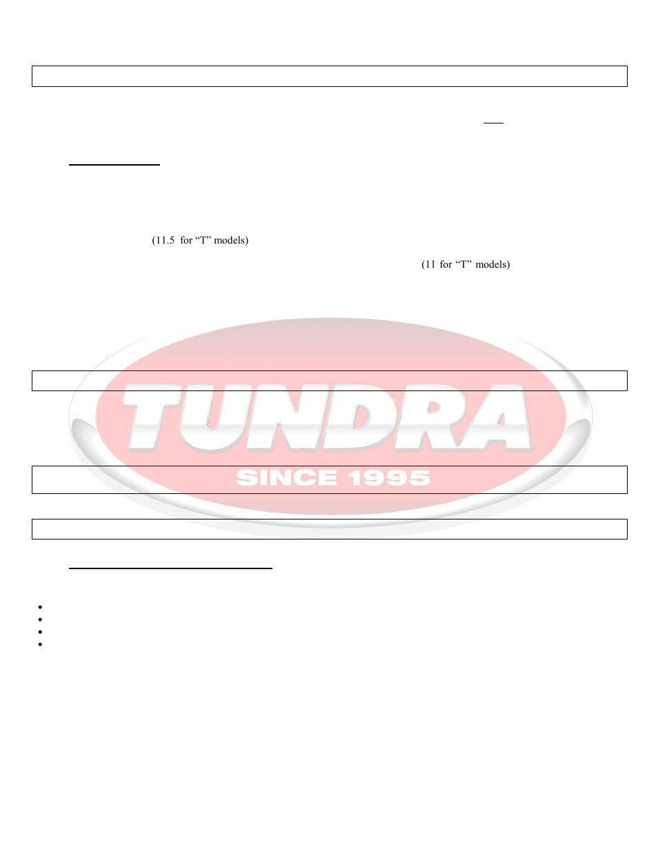 Operation, Operating limits, Maintenance | Troubleshooting, Television and cb radio interference, 4 operation, 5 maintenance, 6 troubleshooting 6.1 | Tundra HTS3000(T) User Manual | Page 8 / 29