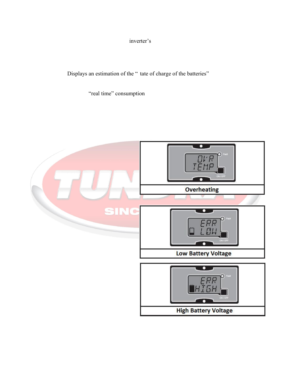 Display | Tundra HTS3024 User Manual | Page 16 / 27