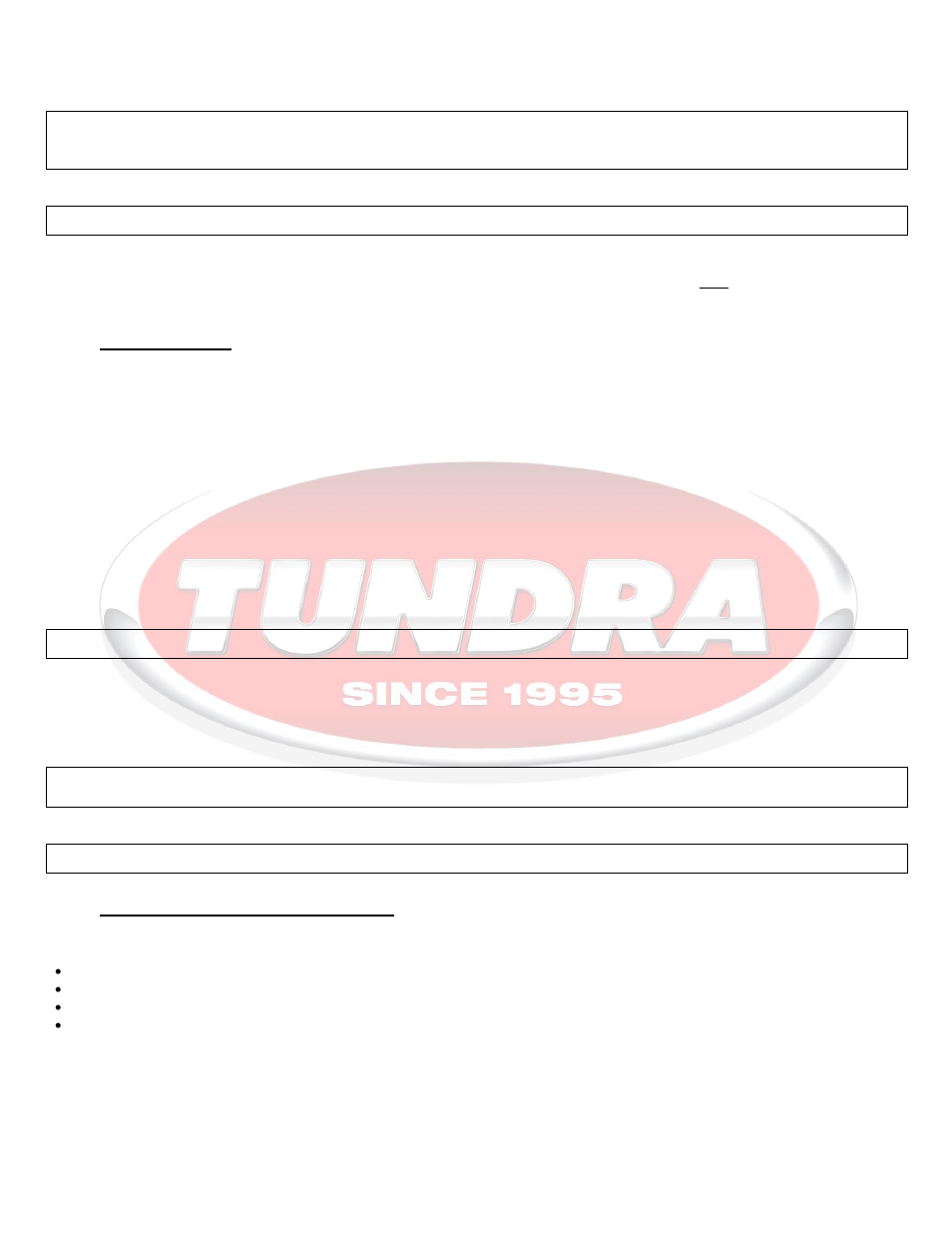 Operation, Operating limits, Maintenance | Troubleshooting, Television and cb radio interference, 4 operation, 5 maintenance, 6 troubleshooting 6.1 | Tundra HTS3024 User Manual | Page 8 / 27