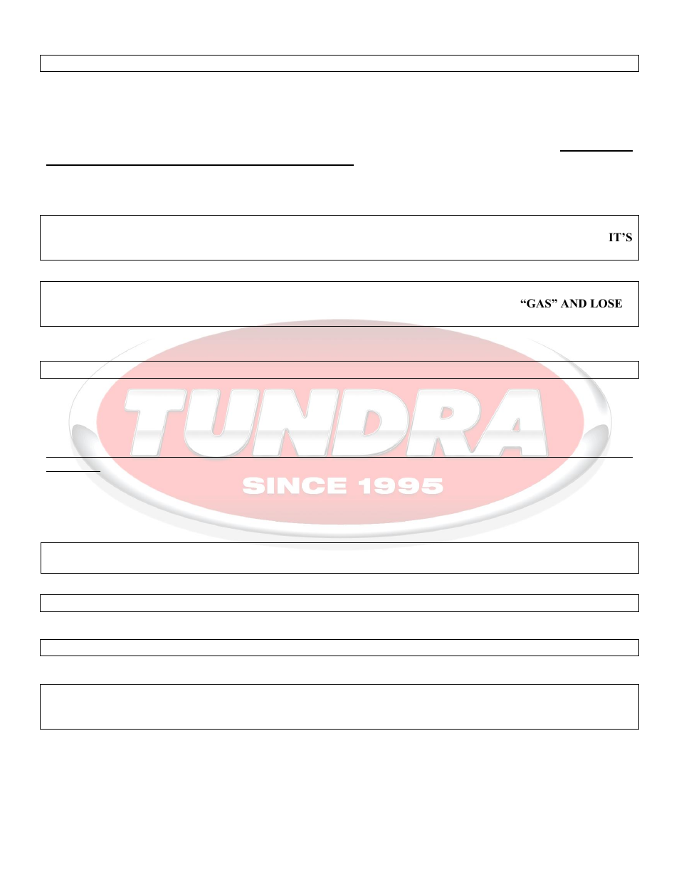 General operation, Installation instructions | Tundra IBC2524 User Manual | Page 5 / 7