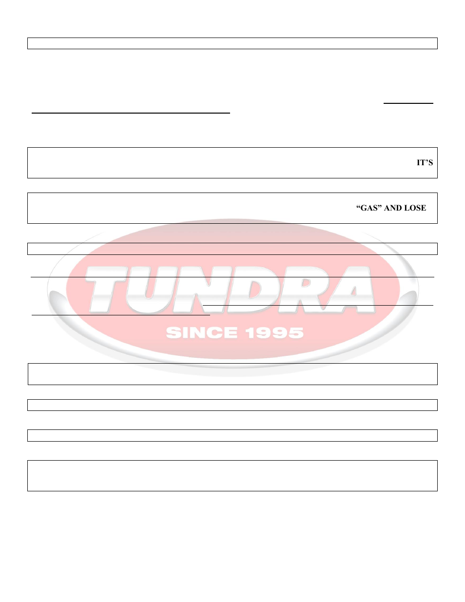 General operation, Installation instructions | Tundra IBC15 User Manual | Page 5 / 10