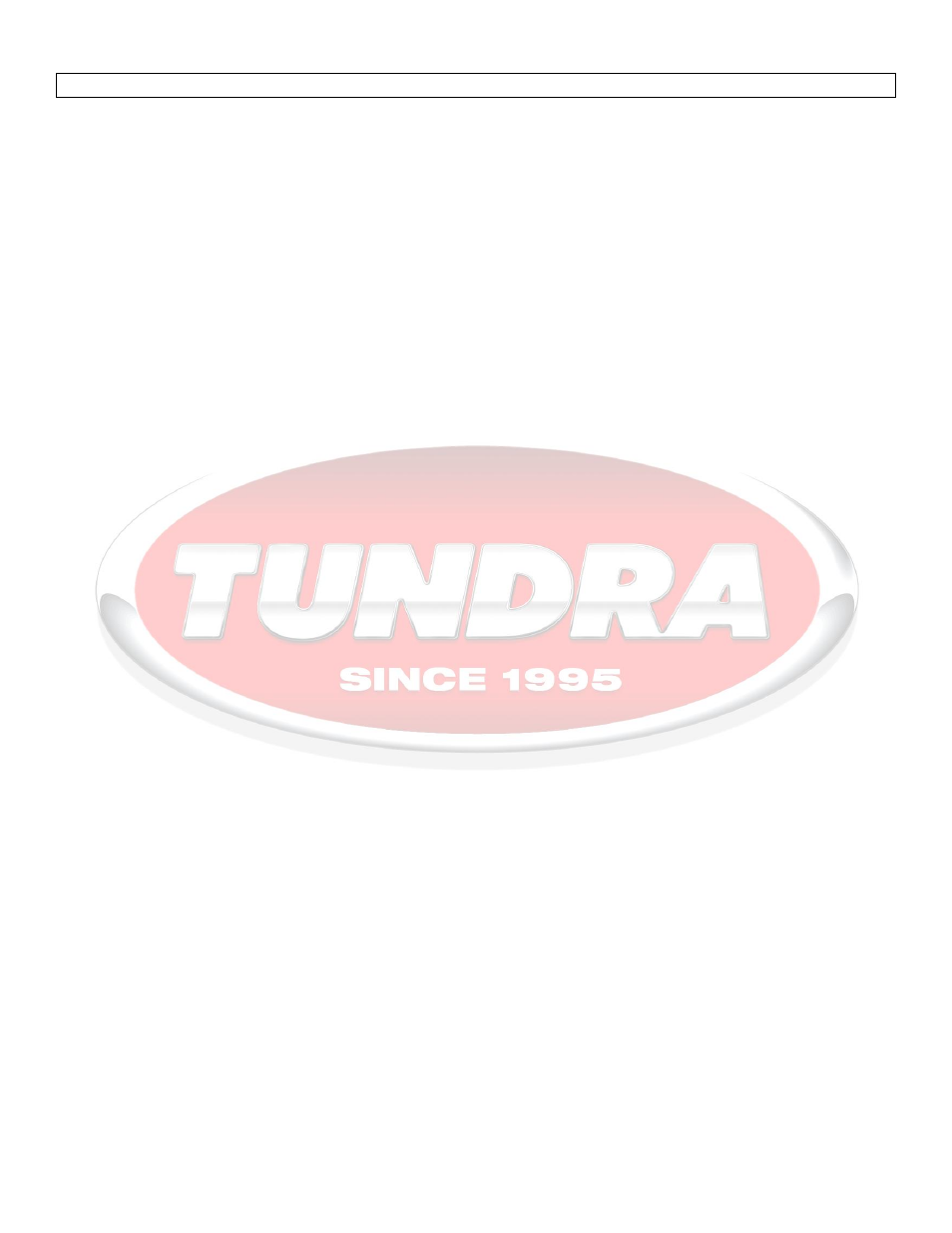 Limited one year warranty | Tundra IBC45 User Manual | Page 8 / 8