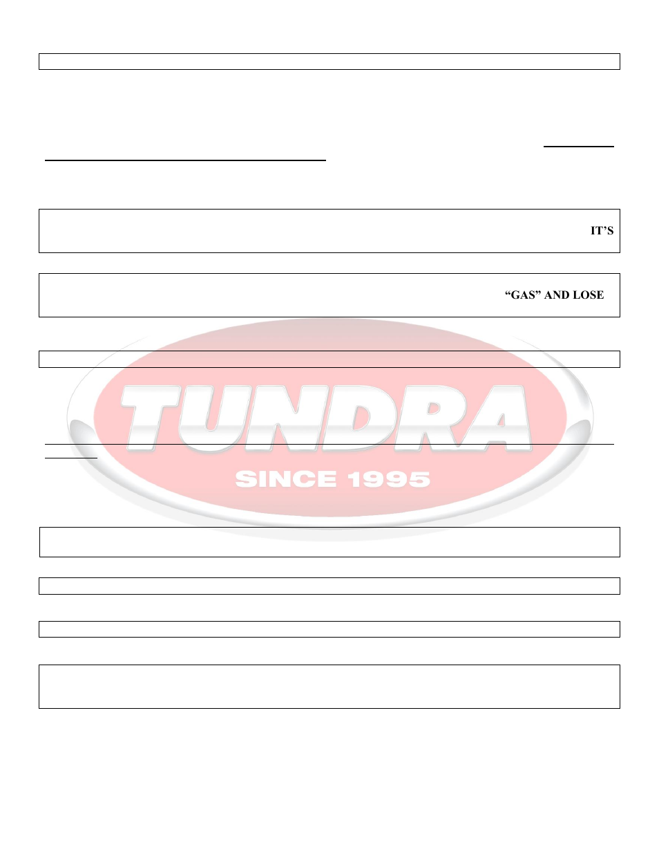 General operation, Installation instructions | Tundra IBC70 User Manual | Page 5 / 8
