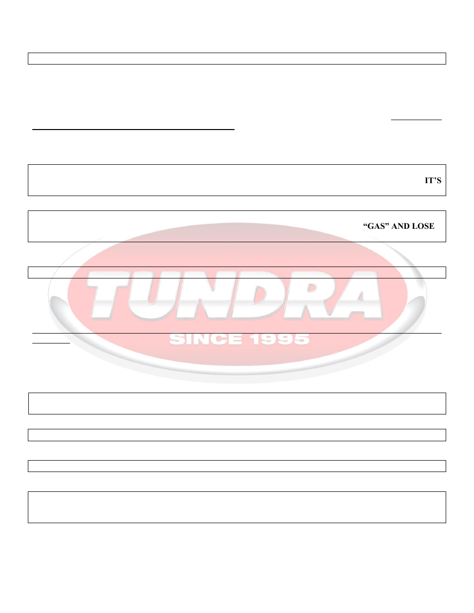 General operation, Installation instructions | Tundra IBC80 User Manual | Page 5 / 8