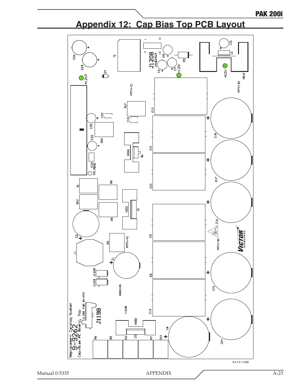 Appendix 12: cap bias top pcb layout, Pak 200i | Tweco PAK 200i User Manual | Page 103 / 160