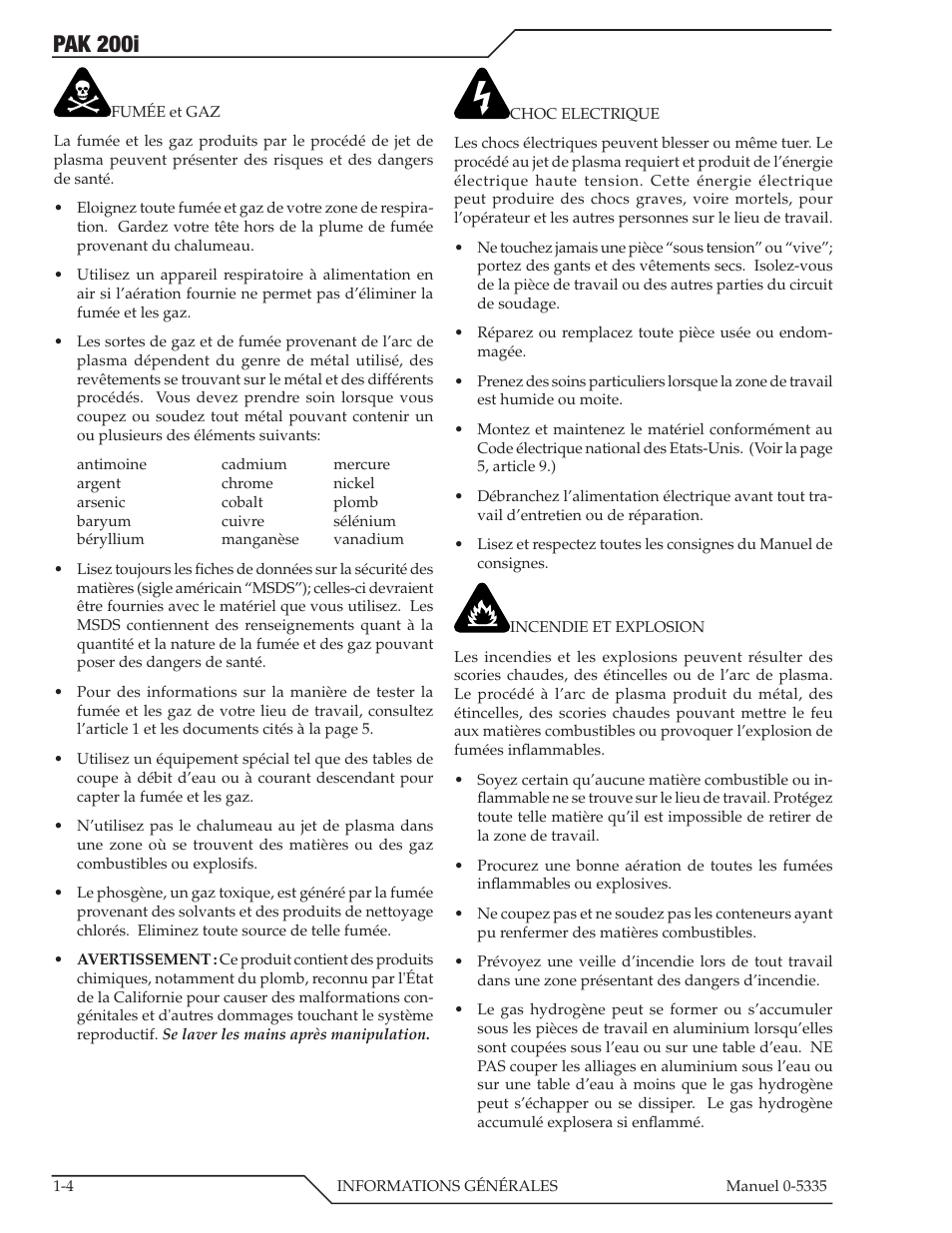 Pak 200i | Tweco PAK 200i User Manual | Page 12 / 160