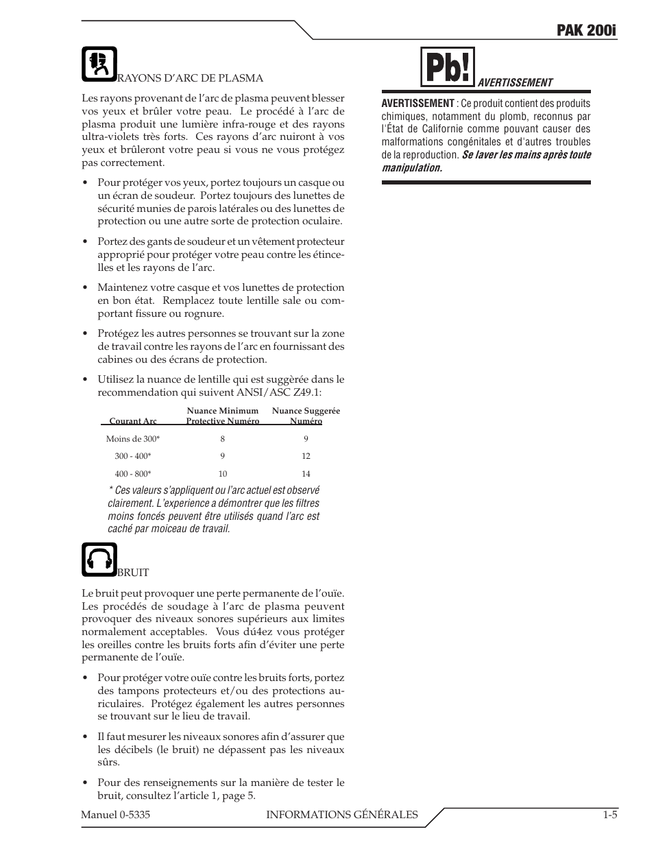 Pak 200i | Tweco PAK 200i User Manual | Page 13 / 160