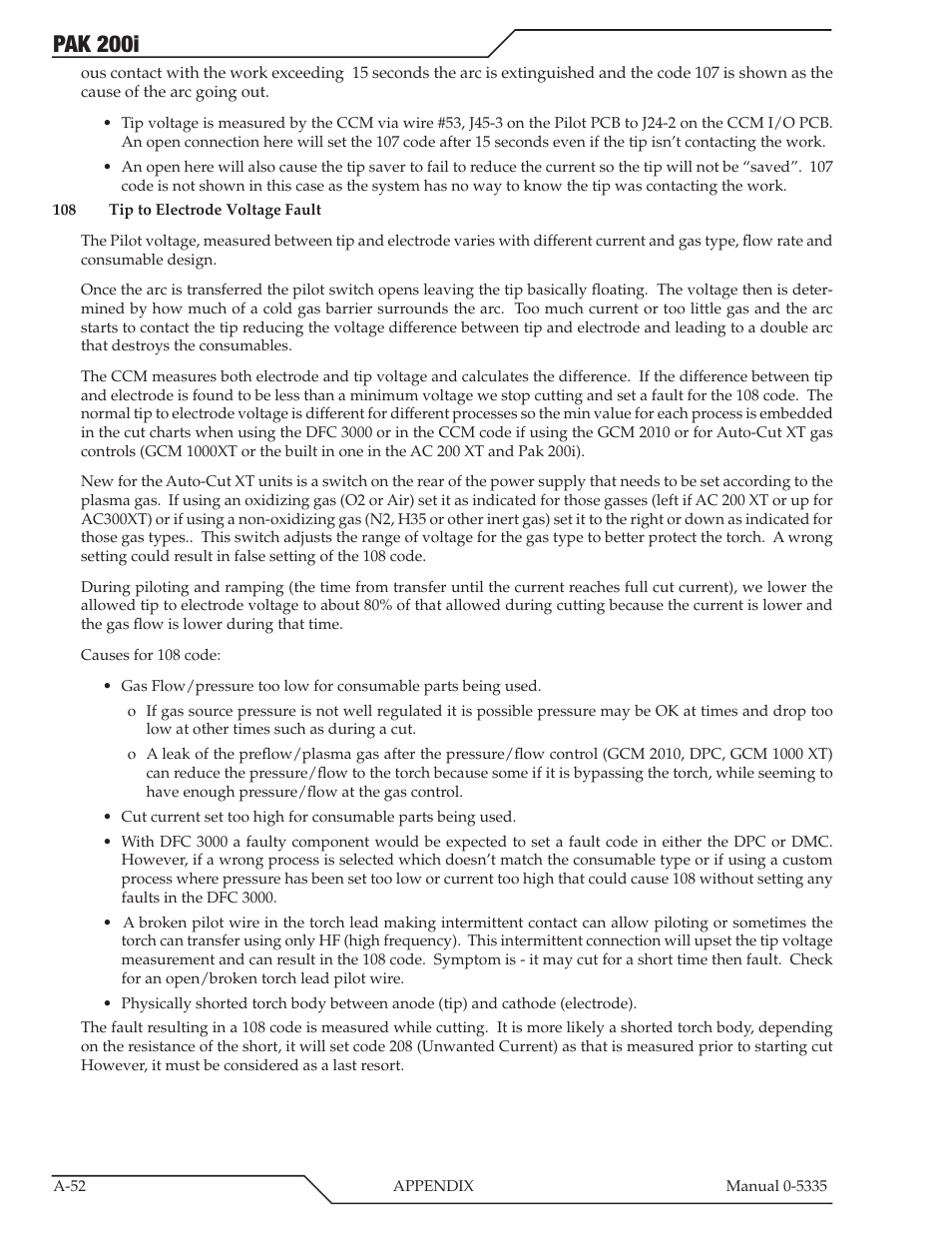 Pak 200i | Tweco PAK 200i User Manual | Page 132 / 160