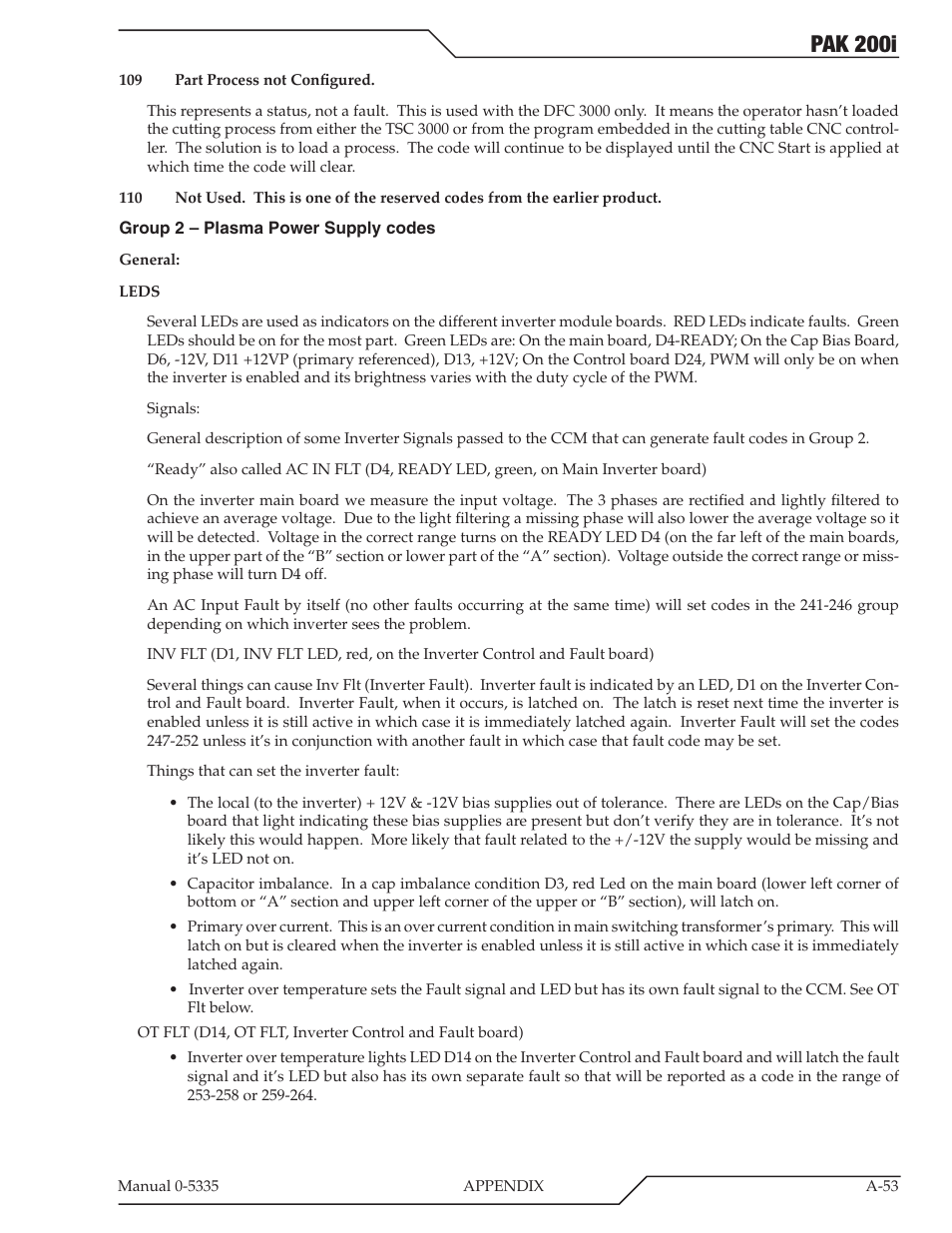 Pak 200i | Tweco PAK 200i User Manual | Page 133 / 160