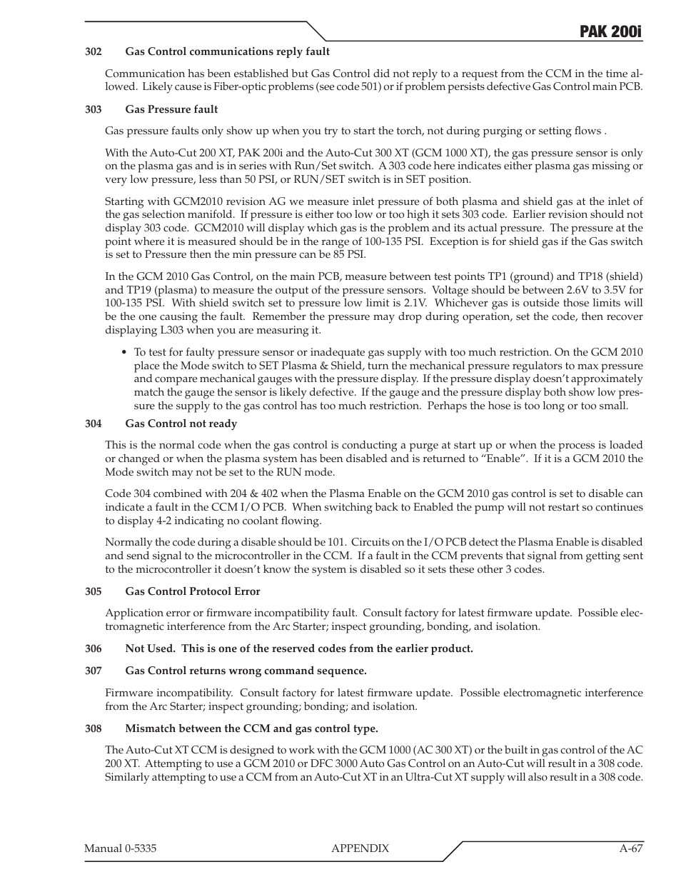 Pak 200i | Tweco PAK 200i User Manual | Page 147 / 160