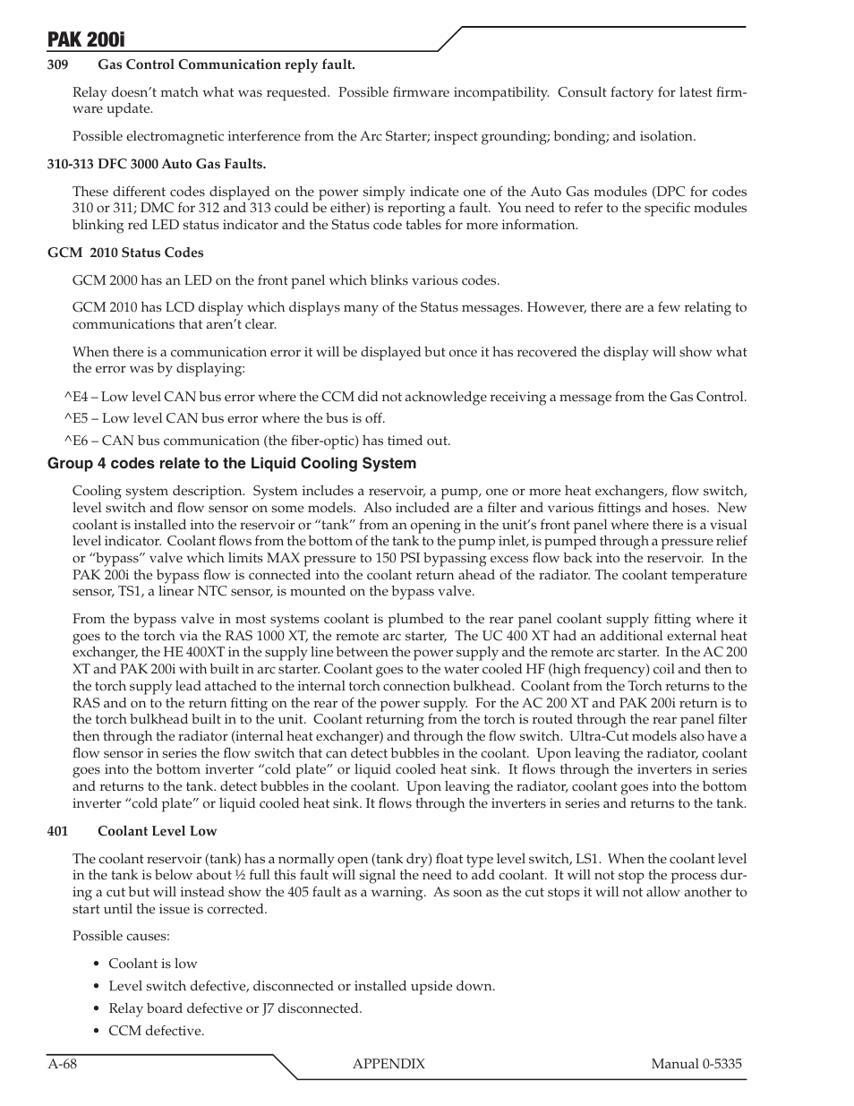 Pak 200i | Tweco PAK 200i User Manual | Page 148 / 160