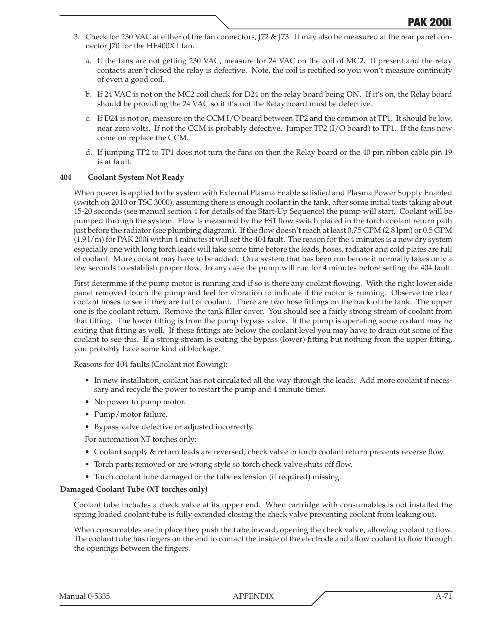 Pak 200i | Tweco PAK 200i User Manual | Page 151 / 160