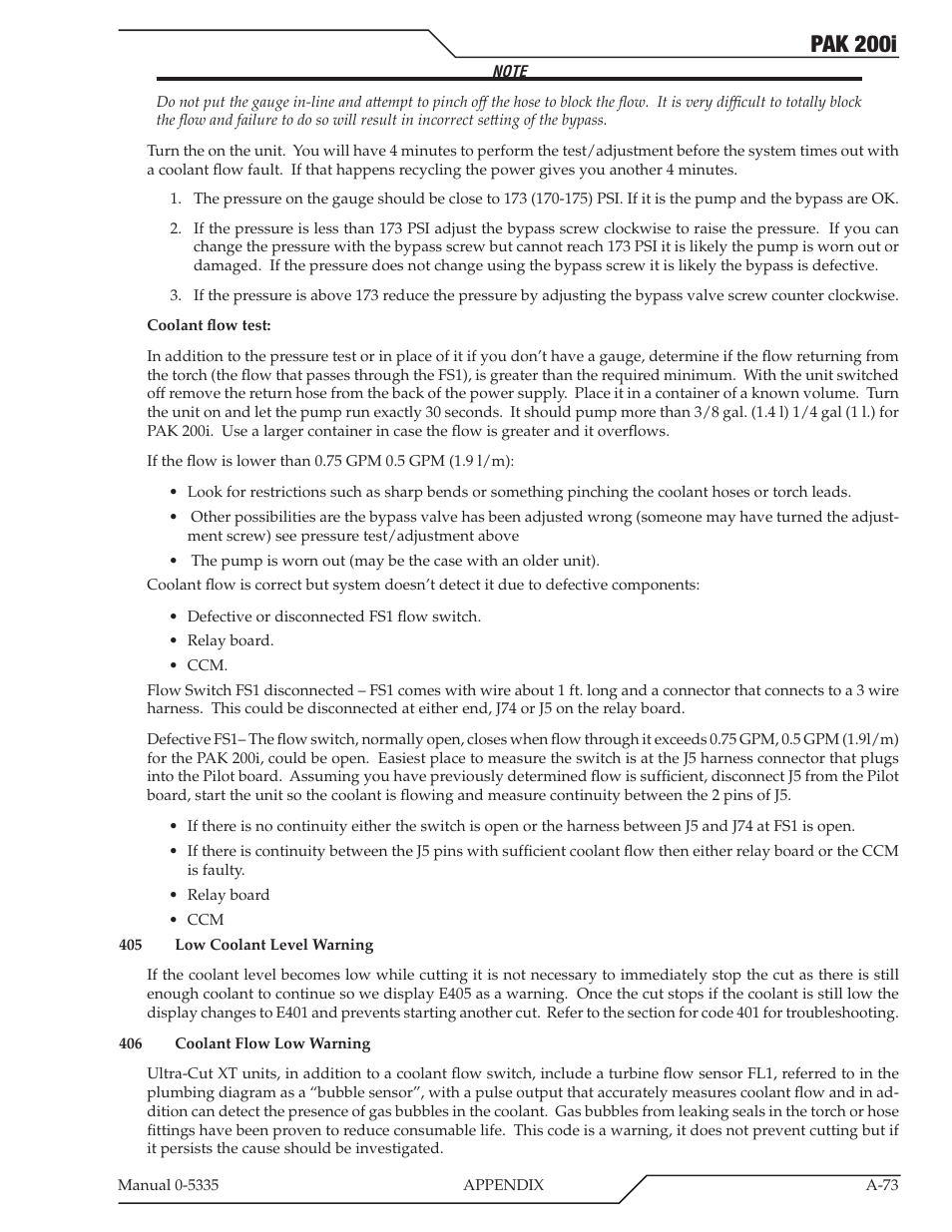 Pak 200i | Tweco PAK 200i User Manual | Page 153 / 160