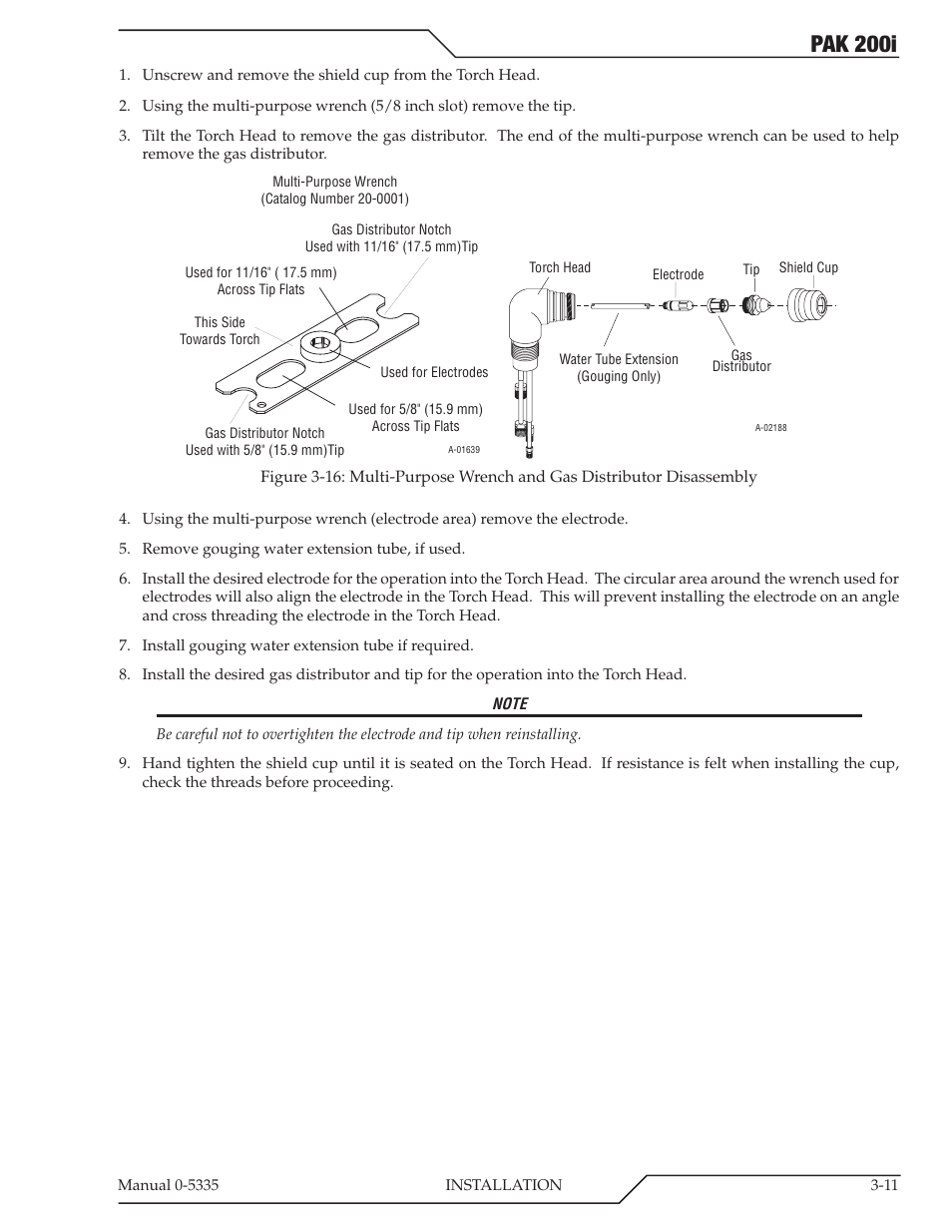 Pak 200i | Tweco PAK 200i User Manual | Page 35 / 160