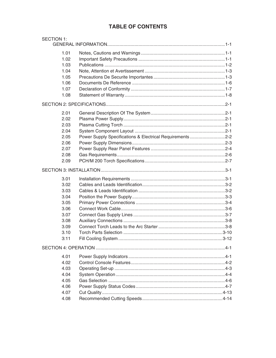 Tweco PAK 200i User Manual | Page 5 / 160