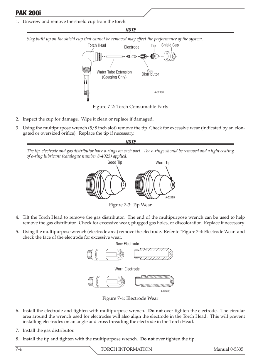 Pak 200i | Tweco PAK 200i User Manual | Page 72 / 160