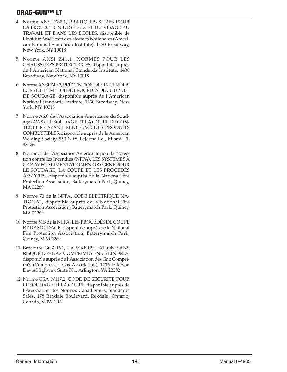 Drag-gun™ lt | Tweco 15C Drag-Gun LT User Manual | Page 12 / 32
