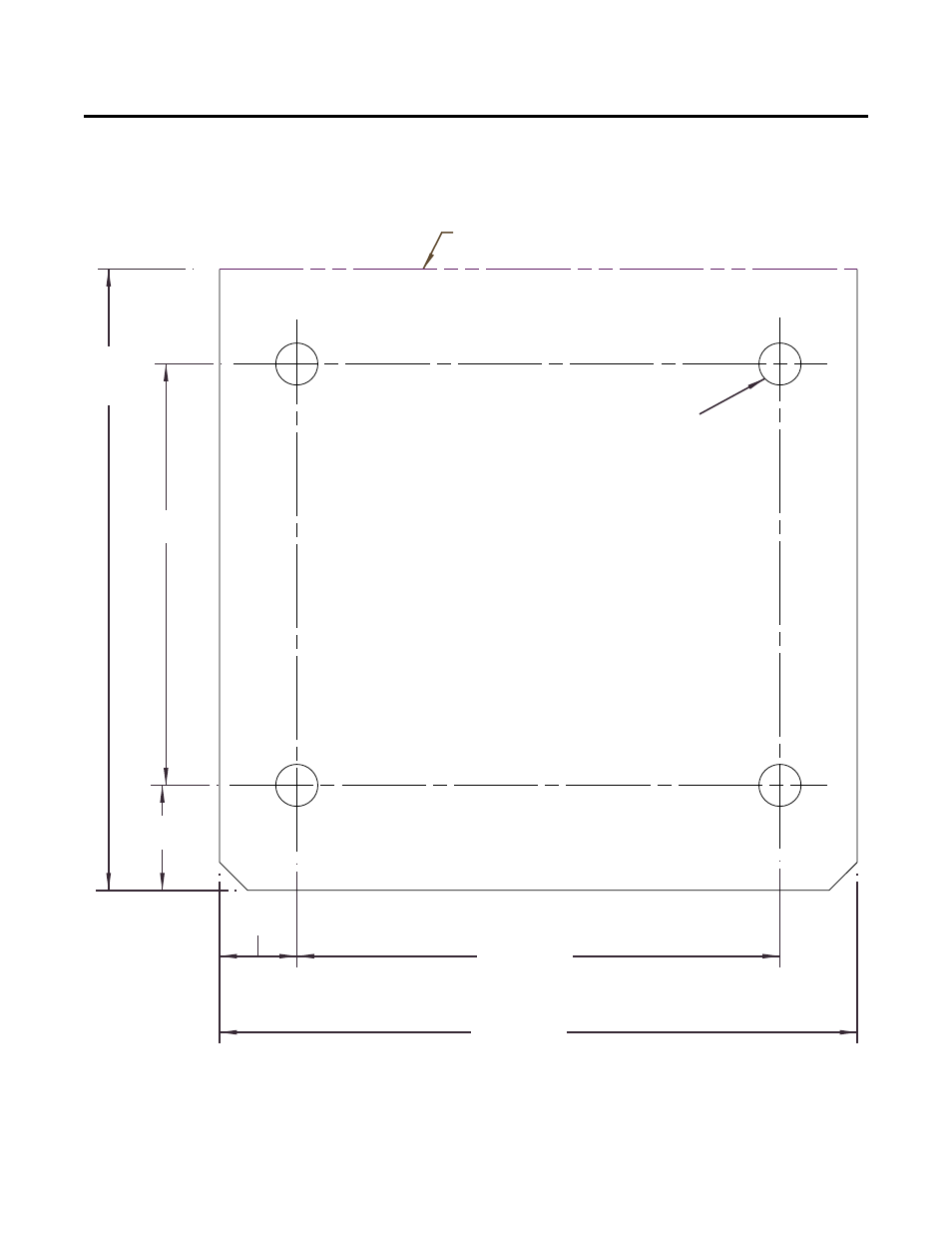 Appendix iii: mounting hole template | Tweco Merlin 3000 Cutting Systems User Manual | Page 31 / 32