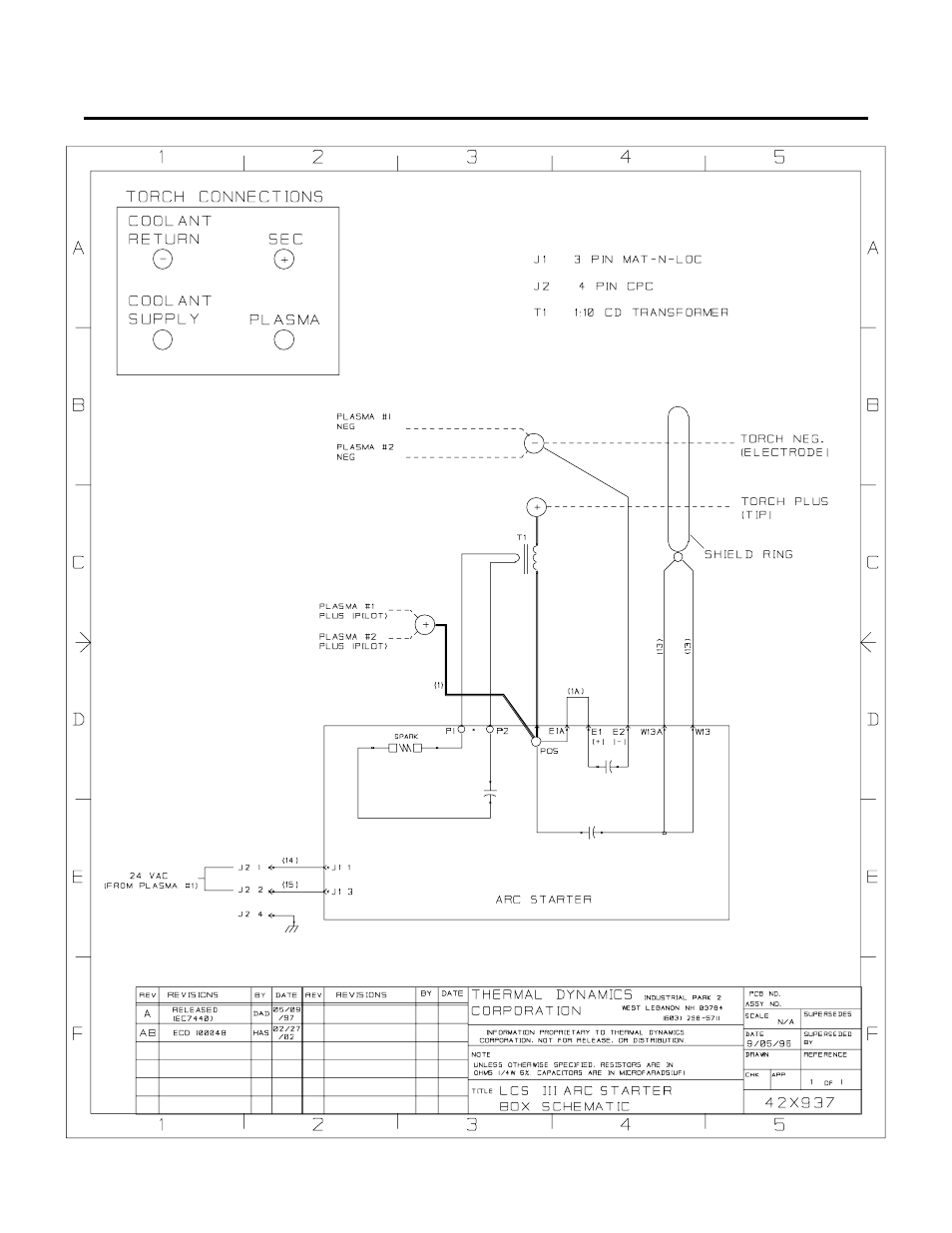 Appendix i: interconnecting diagram | Tweco 6000 Cutting System User Manual | Page 33 / 36