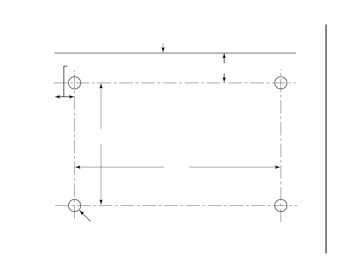 Mounting hole template, Mounting hole templa te | Tweco 6000 Cutting System User Manual | Page 35 / 36