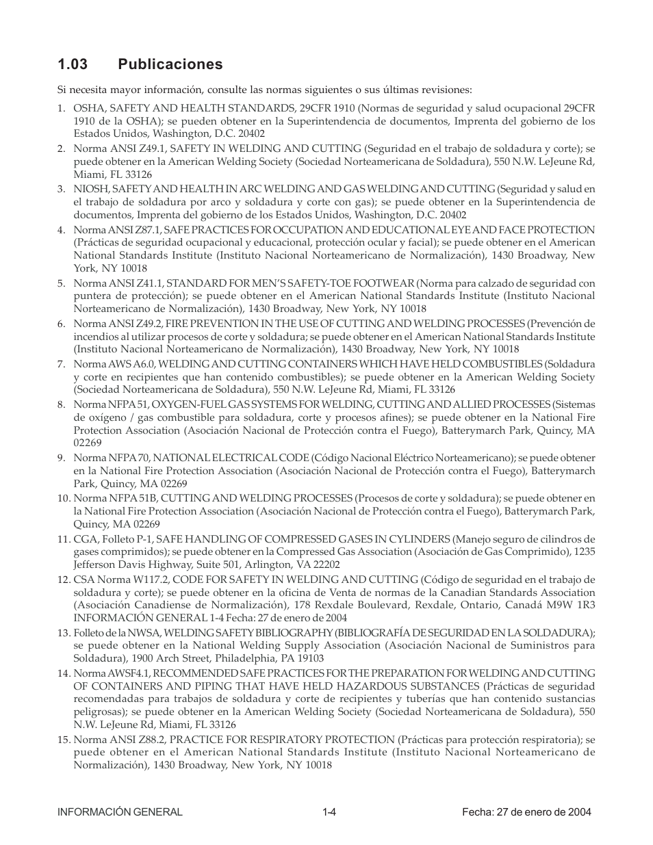 03 publicaciones | Tweco 100 Auto-Cut User Manual | Page 10 / 104