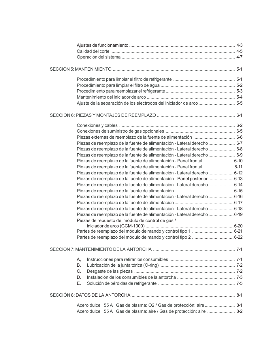 Tweco 100 Auto-Cut User Manual | Page 5 / 104