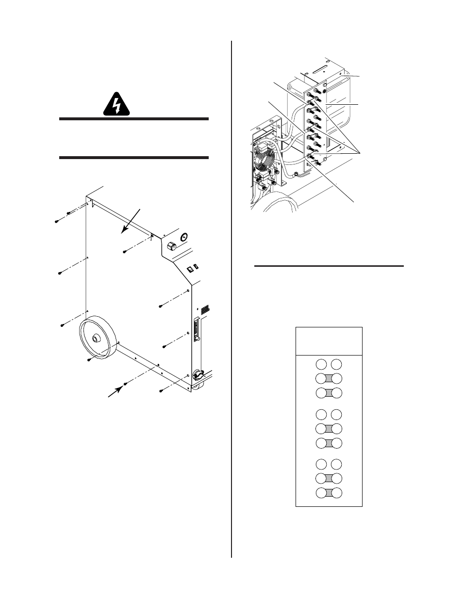 07 checking input connections | Tweco 6000 CE Merlin User Manual | Page 21 / 78