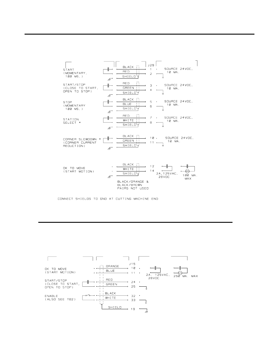Appendix 8: cnc interface cables | Tweco 6000 CE Merlin User Manual | Page 67 / 78
