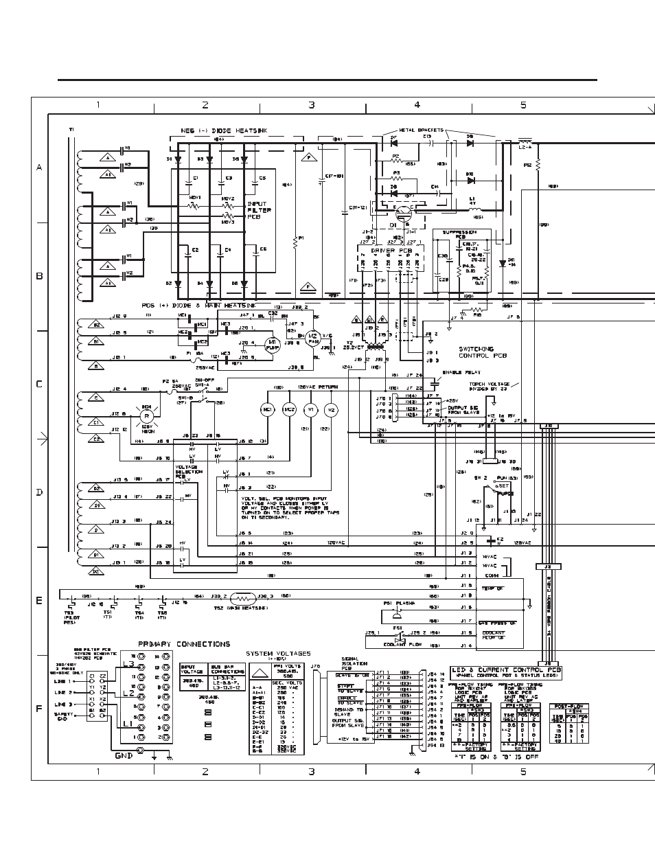 Appendix 14: system schematic - rev 'c' or later, Appendix 14: system schematic - rev 'ak' or later | Tweco 6000 CE Merlin User Manual | Page 76 / 78