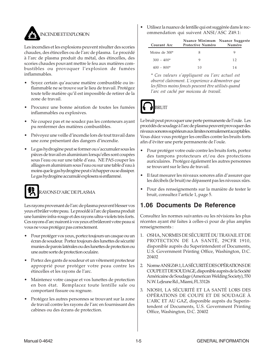 06 documents de reference, 06 documents de reference -5 | Tweco CutMaster 101 with SL100SV User Manual | Page 13 / 172