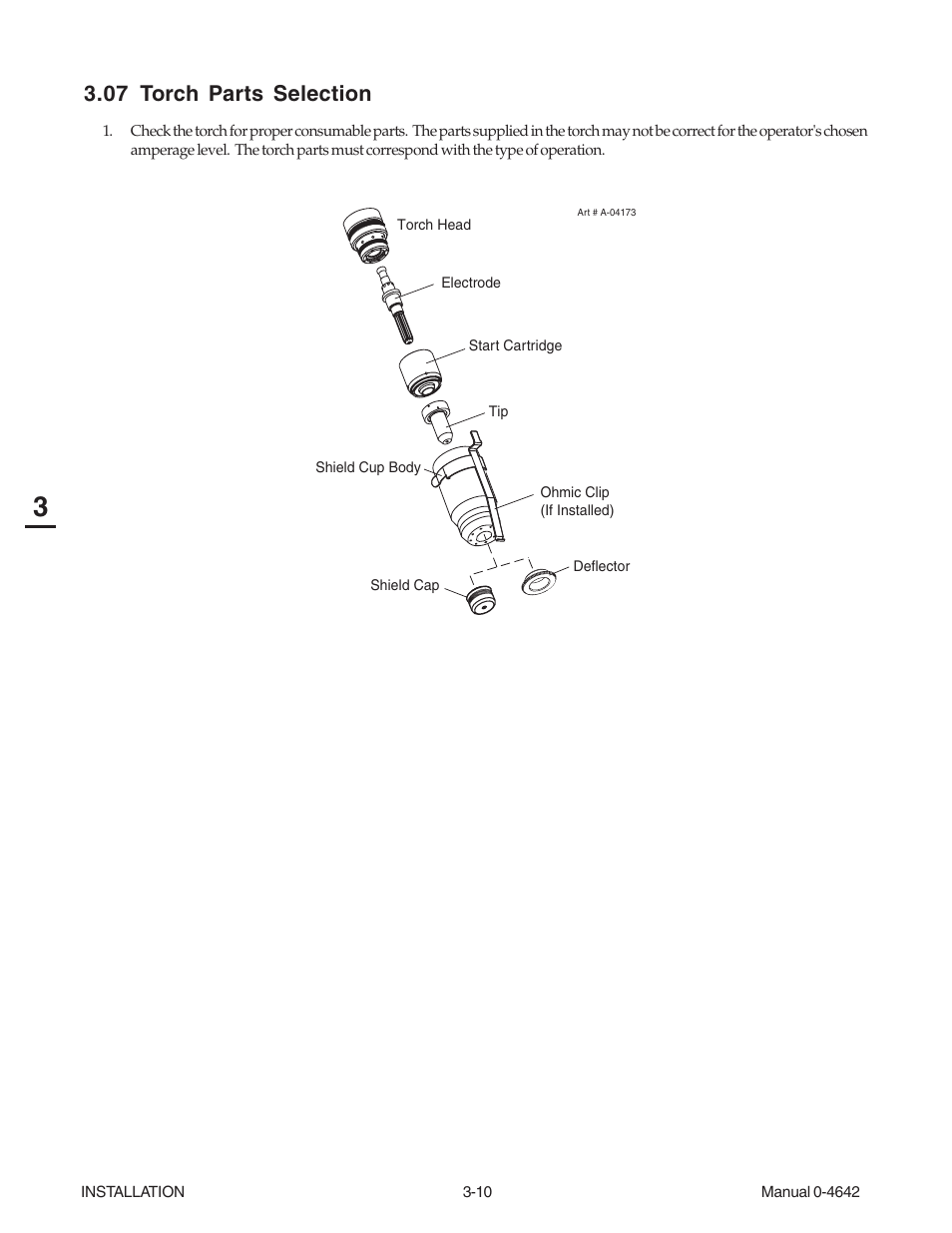 07 torch parts selection, 07 torch parts selection -10 | Tweco CutMaster 101 with SL100SV User Manual | Page 34 / 172