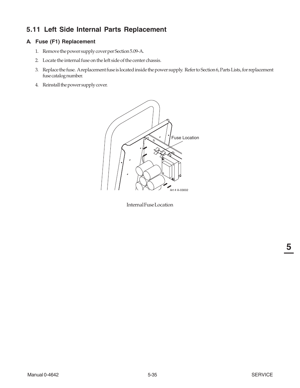 11 left side internal parts replacement, 11 left side internal parts replacement -35 | Tweco CutMaster 101 with SL100SV User Manual | Page 99 / 172